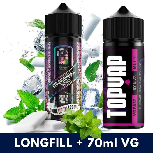 Aroma CHLOROPHYLL BUBBLE 30ml/120 (Longfill) Oil4Vap + 70ml VG Fast