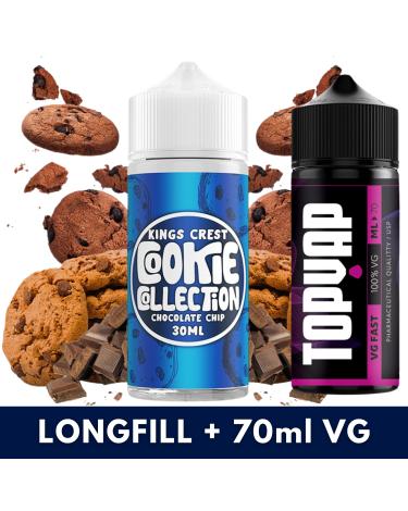 Aroma Chocolate Chip 30ml/120 (Longfill) Kings Crest + 70ml VG Fast