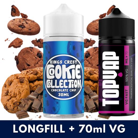 Aroma Chocolate Chip 30ml/120 (Longfill) Kings Crest + 70ml VG Fast