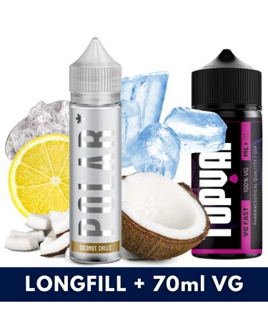 Aroma Coconut Chills 10ml/60 (Longfill) Polar + 70ml VG Fast