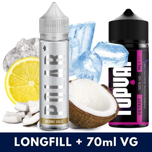 Aroma Coconut Chills 10ml/60 (Longfill) Polar + 70ml VG Fast Aroma Coconut Chills 10ml/60 (Longfill) Polar + 70ml VG Fast