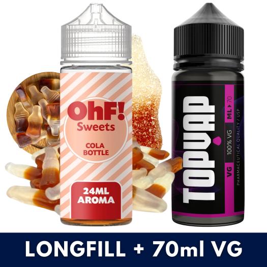 Aroma Cola Bottles 24ml/120 (Longfill) OhF! + VG FAST 70ML