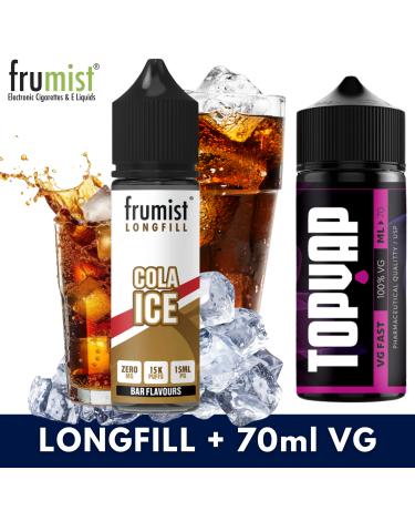 Aroma COLA ICE 15ml/60 (Longfill) Frumist + 70ml VG Fast
