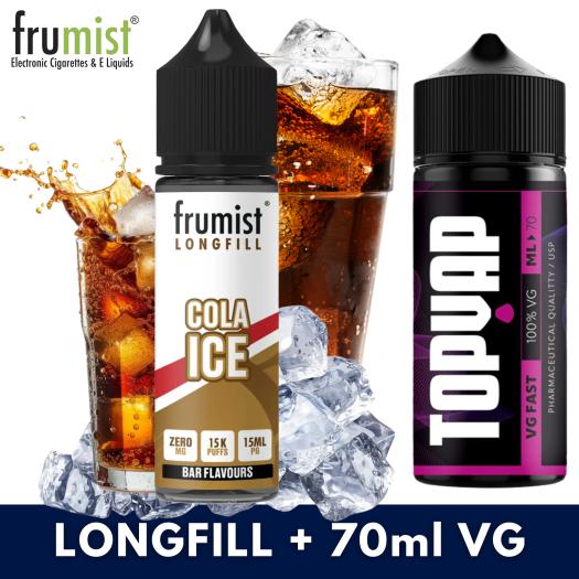 Aroma COLA ICE 15ml/60 (Longfill) Frumist + 70ml VG Fast