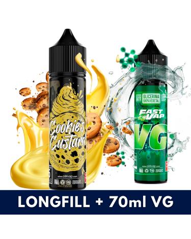 Aroma COOKIE CUSTARD 16ml (Longfill) Oil4Vap + VG FAST 70ML