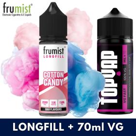 Aroma COTTON CANDY 15ml/60 (Longfill) Frumist + 70ml VG Fast