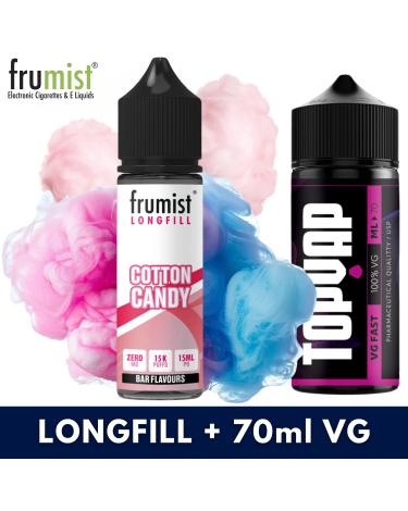 Aroma COTTON CANDY 15ml/60 (Longfill) Frumist + 70ml VG Fast
