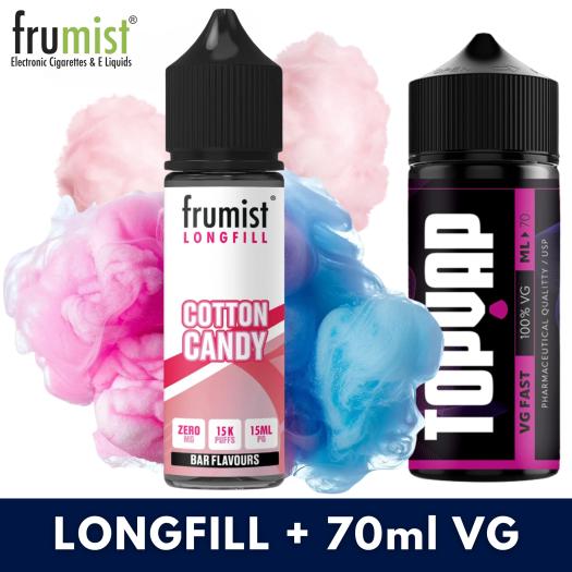 Aroma COTTON CANDY 15ml/60 (Longfill) Frumist + 70ml VG Fast Aroma COTTON CANDY 15ml/60 (Longfill) Frumist + 70ml VG Fast