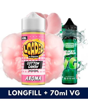 Aroma Cotton Candy 30ml/120 (Longfill) Loaded + VG Fast 70ML