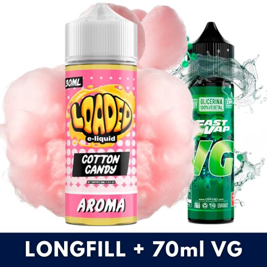 Aroma Cotton Candy 30ml/120 (Longfill) Loaded + VG Fast 70ML