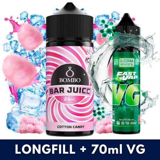 Aroma Cotton Candy Ice 24ml (Longfill) - Bombo Bar Juice + VG FAST 70ML Aroma Cotton Candy Ice 24ml (Longfill) - Bombo Bar Juice + VG FAST 70ML