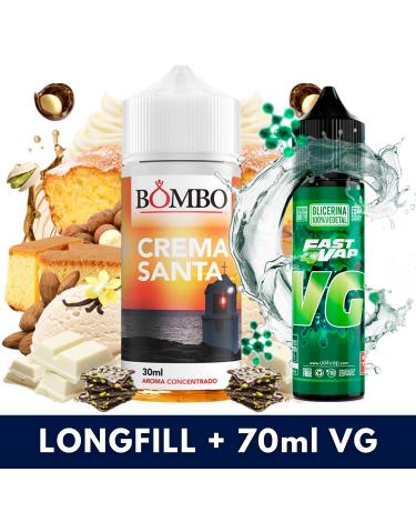 Aroma Crema Santa 30ml/120 (Longfill) Bombo + VG FAST 70ML