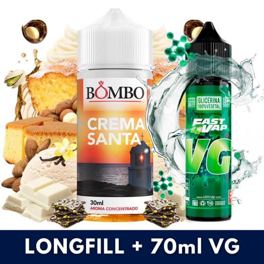 Aroma Crema Santa 30ml/120 (Longfill) Bombo + VG FAST 70ML