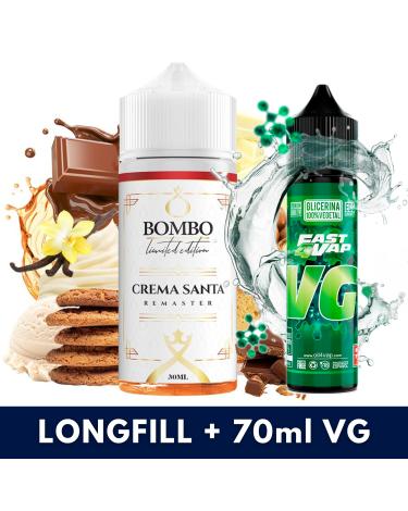 Aroma Crema Santa REMASTER 30ml/120 (Longfill) Bombo + VG FAST 70ML