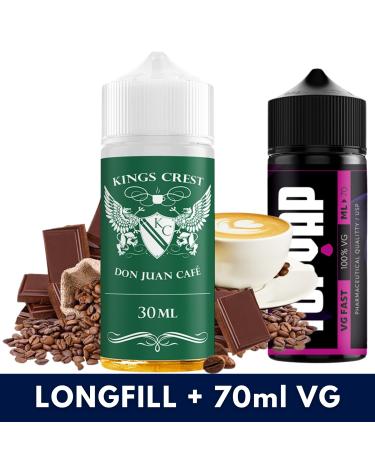 Aroma Don Juan Café 30ml/120 (Longfill) Kings Crest + 70ml VG Fast
