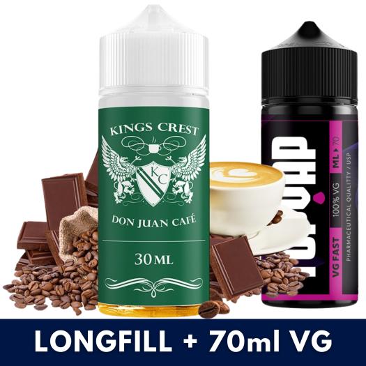 Aroma Don Juan Café 30ml/120 (Longfill) Kings Crest + 70ml VG Fast