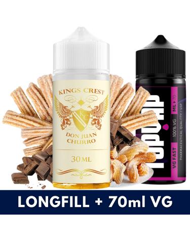 Aroma Don Juan Churro 30ml/120 (Longfill) Kings Crest + 70ml VG Fast