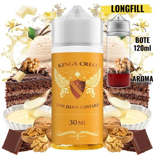 Aroma Don Juan Custard 30ml (Longfill) - Kings Crest + 70ml VG Fast