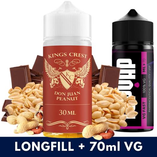 Aroma Don Juan Peanut 30ml/120 (Longfill) Kings Crest + 70ml VG Fast