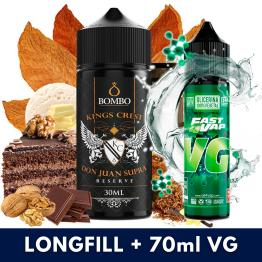Aroma Don Juan Supra Reserve 30ml/120 (Longfill) Kings Crest & Bombo + VG FAST 70ML