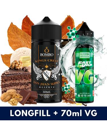 Aroma Don Juan Supra Reserve 30ml/120 (Longfill) Kings Crest & Bombo + VG FAST 70ML