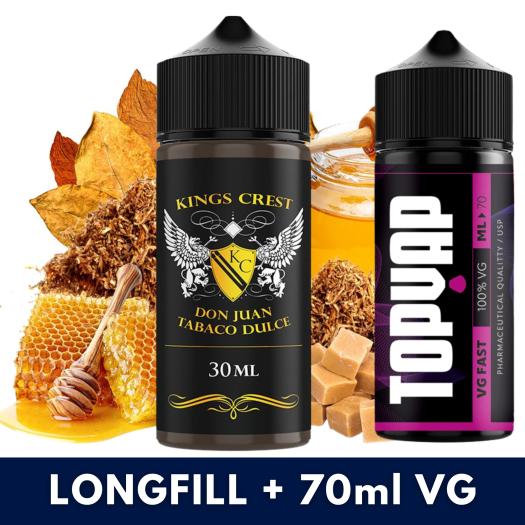 Aroma Don Juan Tabaco Dulce 30ml (Longfill) - Kings Crest