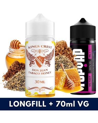 Aroma Don Juan Tabaco Honey 30ml/120 (Longfill) Kings Crest + 70ml VG Fast