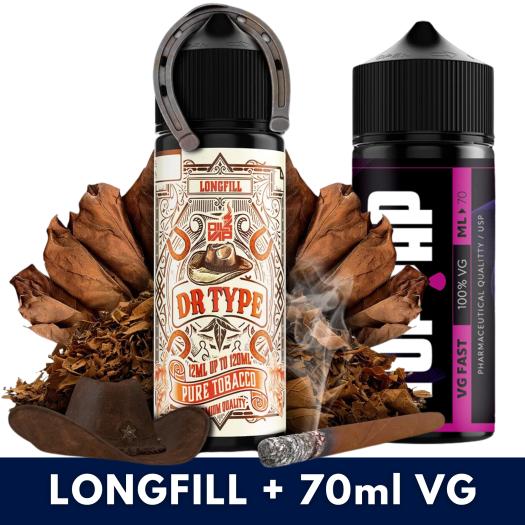 Aroma DR TYPE 12ml/120 (Longfill) Pure Tobacco + 70ml VG Fast