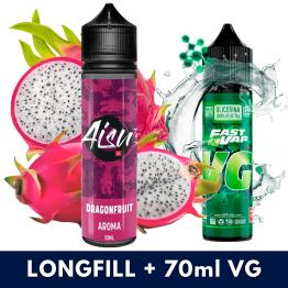 Aroma Dragon Fruit 10ml/60 (Longfill) Aisu Bar + VG Fast 70ml