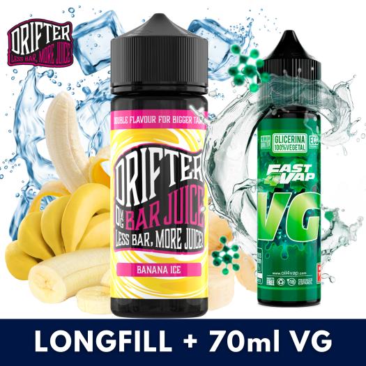 Aroma Drifter Bar Banana Ice 24ml (Longfill) + VG FAST 70ML Aroma Drifter Bar Banana Ice 24ml (Longfill) + VG FAST 70ML