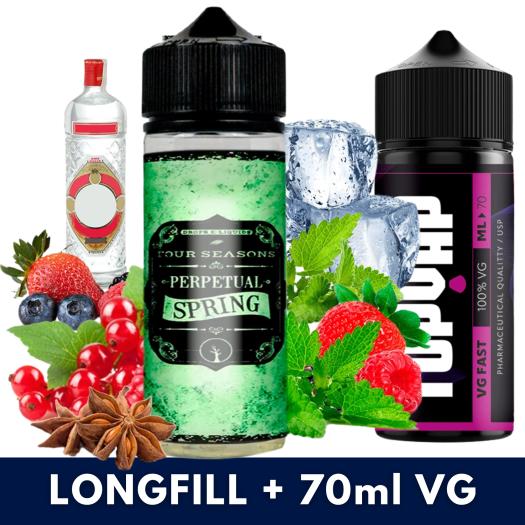 Aroma Drops Perpetual Spring 40ml/120 Longfill + 70ml VG Fast