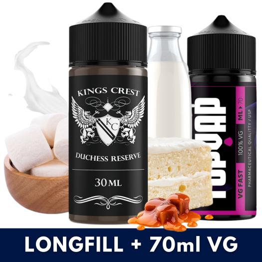 Aroma Duchess Reserve 30ml/120 (Longfill) Kings Crest + 70ml VG Fast