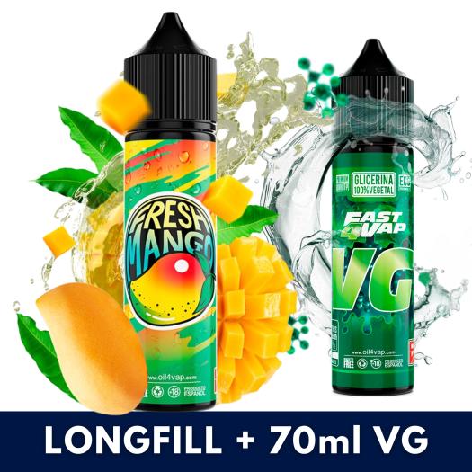 Aroma FRESH MANGO 16ml (Longfill) Oil4Vap + VG FAST 70ML