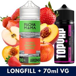 Aroma Fuji Apple Strawberry Nectarine 30ml/120 (Longfill) Pachamama + 70ml VG Fast