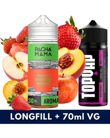 Aroma Fuji Apple Strawberry Nectarine 30ml/120 (Longfill) Pachamama + 70ml VG Fast