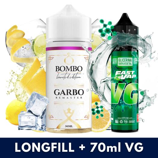 Aroma Garbo REMASTER 30ml/120 (Longfill) Bombo + VG FAST 70ML
