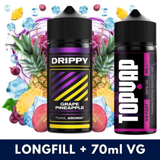 Aroma Grape Pineapple 24ml/120 (Longfill) Drippy + 70ml VG Fast Aroma Grape Pineapple 24ml/120 (Longfill) Drippy + 70ml VG Fast