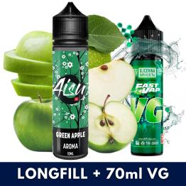 Aroma Green Apple 10ml/60 (Longfill) Aisu Bar + VG Fast 70ml