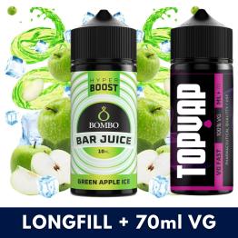 Aroma Green Apple Ice 10ml/120 Hyper Boost Bombo + 70ml VG Fast