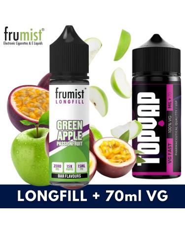 Aroma GREEN APPLE PASSION 15ml/60 (Longfill) Frumist + 70ml VG Fast