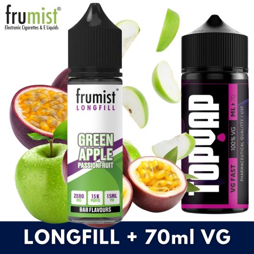 Aroma GREEN APPLE PASSION 15ml/60 (Longfill) Frumist + 70ml VG Fast