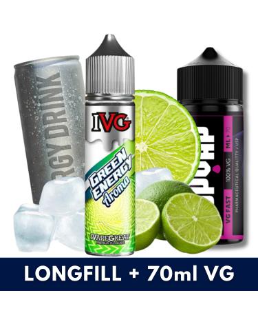 Aroma Green Energy 10ml/60 (Longfill) IVG + 70ml VG Fast