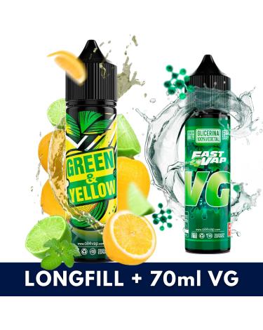 Aroma GREEN & YELLOW 16ml (Longfill) Oil4Vap + VG FAST 70ML