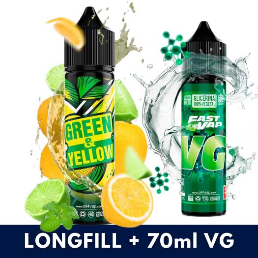 Aroma GREEN & YELLOW 16ml (Longfill) Oil4Vap + VG FAST 70ML