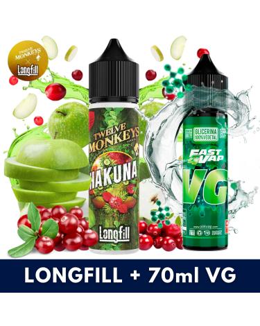 Aroma Hakuna 10ml (Longfill) Twelve Monkeys + VG FAST 70ML