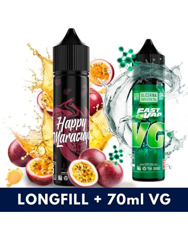 Aroma HAPPY MARACUYA 16ml (Longfill) Oil4Vap + VG FAST 70ML
