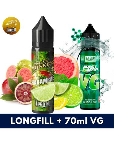 Aroma Harambae 10ml (Longfill) Twelve Monkeys + VG FAST 70ML