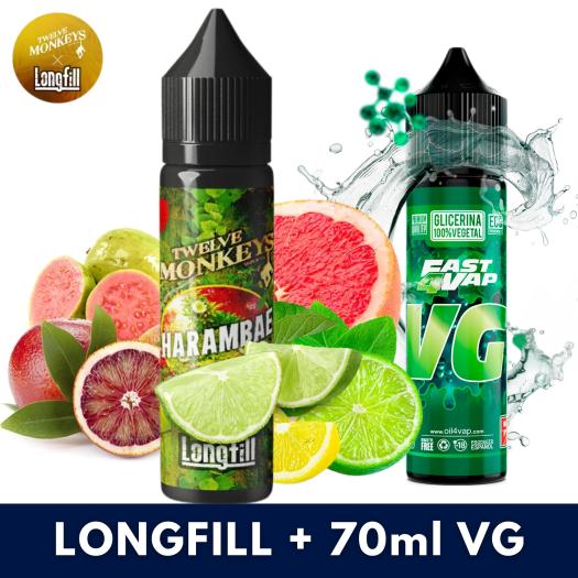Aroma Harambae 10ml (Longfill) Twelve Monkeys + VG FAST 70ML