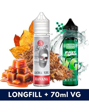 Aroma Havana 10ml/60 (Longfill) 3 Baccos + VG FAST 70ML