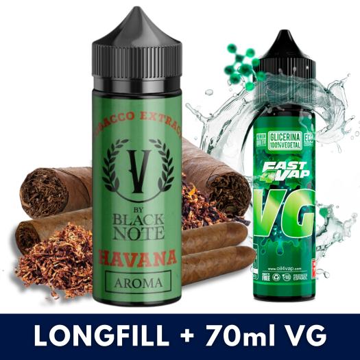 Aroma Havana 10ml/100 (Longfill) V by Black Note + VG FAST 70ML